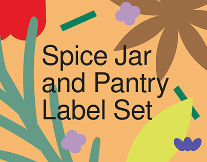 Spice Jar and Pantry Label Set