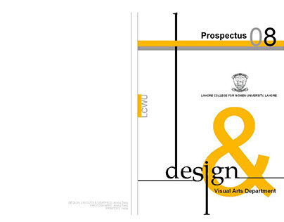 Prospectus Cover Design for Design Department LCWU, LHR