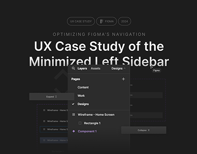 Figma Left Sidebar - UX Case study