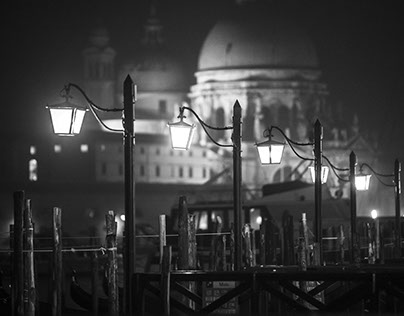 Black and white Venice
