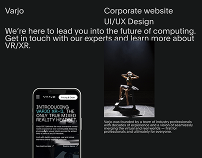 Varjo / Corporate Website