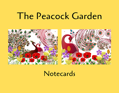 The Peacock Garden Notecards