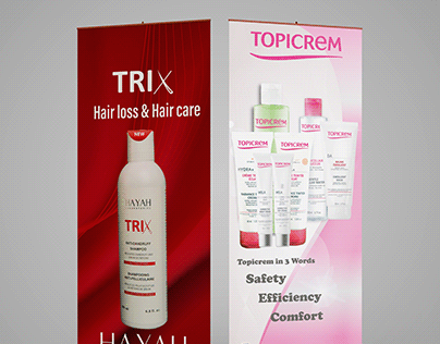 cosmetics roll up banner