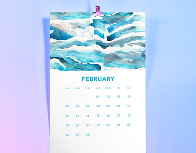 2017 Abstract Pattern Calendar