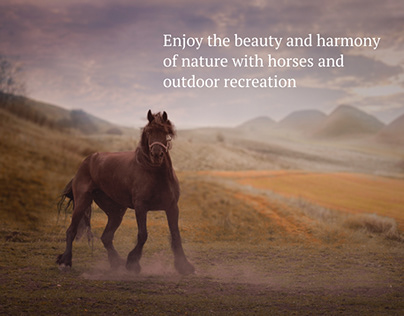 landing page for horse riding club