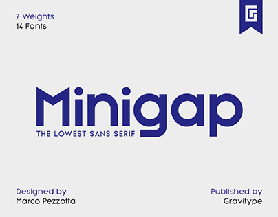 Minigap - Sans Serif Font Family