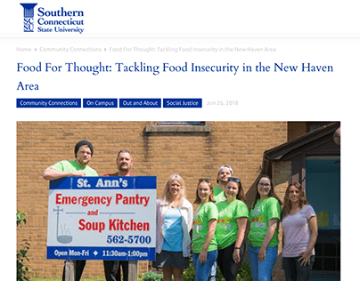 Tackling Food Insecurity in the New Haven Area