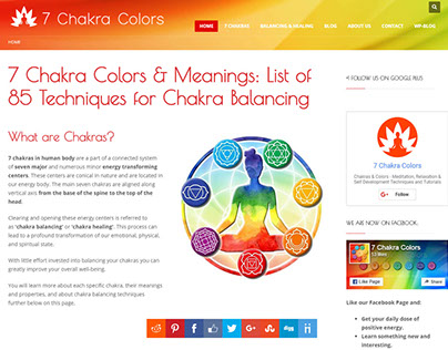 Chakra Colors Website