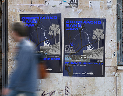 Poster made for the series of open-air parties