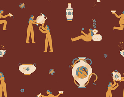 Ancient cultures - Propuesta de ilustración textil