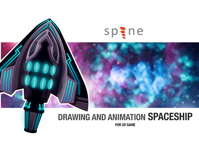 Spine animation for 2d game - Spaceship