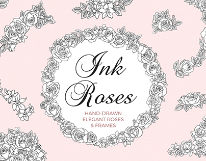 Ink Roses - Elegant roses made with ink
