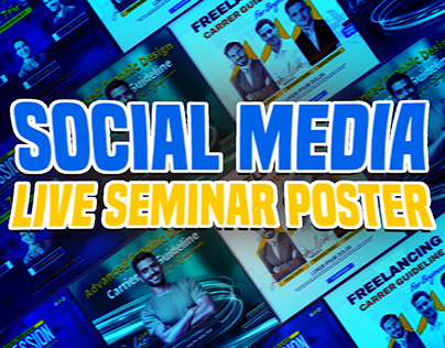 Social Media Live seminar/session poster design