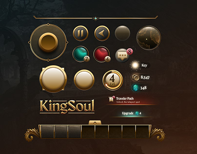 King Soul - RPG Mobile UI, Visual Design