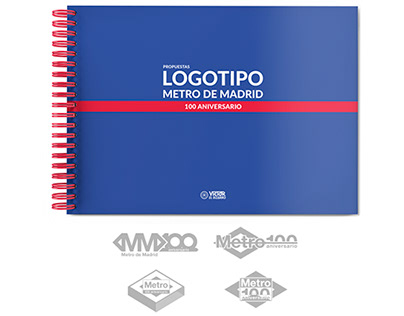 Metro de Madrid 100 anniversary logotype (contest)
