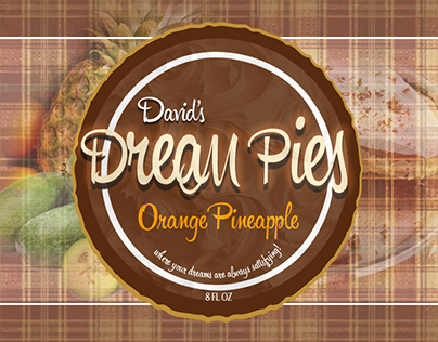 David's Dream Pies (label design)