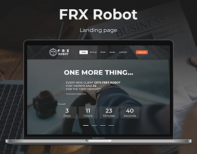 Landing Page for Forex Robot