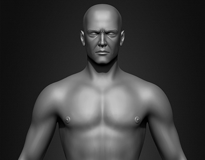 Skinny Male Basemesh 3D Model
