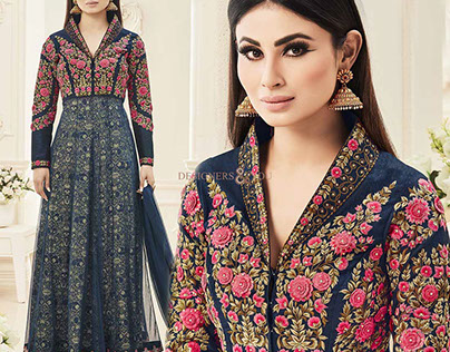 Fascinating Art Silk Embroidered Bollywood Suit Starrin