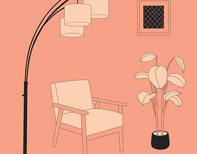 Lamp Illustration for Brightech