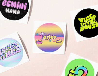 Various Zodiac Stickers