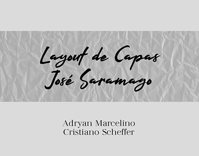 Layout de Capas José Saramago