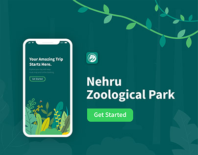 Nehru Zoo Park_Concept mobile UI Design