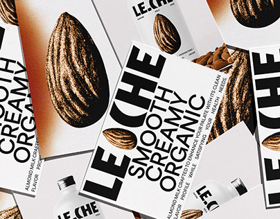 Le.che Almond Milk Brand | Branding
