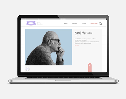 Editorial site design - Karel Martens