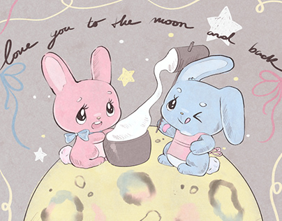 Cutie buns making nectar on the moon