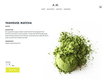 A.M. Herbal Tea_Web Design