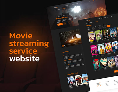 Movie streaming service concept
