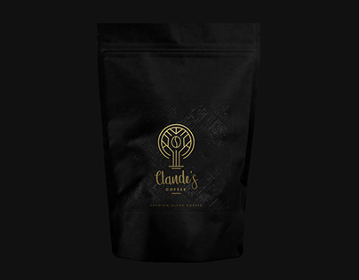 Claude's Coffee Label Design