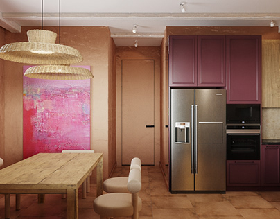 Design of kitchen in private house.Kyivska oblast