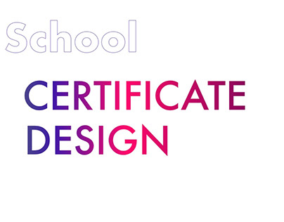 Play School Certificate Design