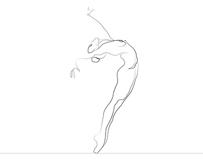Dancer Line Drawing