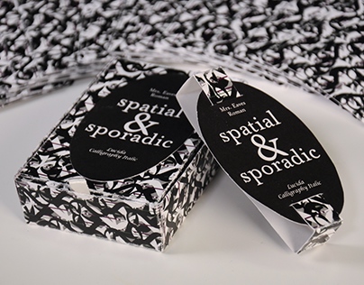 Spatial and Sporadic deck of cards – Typographic study