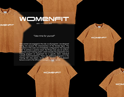 Project thumbnail - WOMENFIT sports club / logotype / visual identity