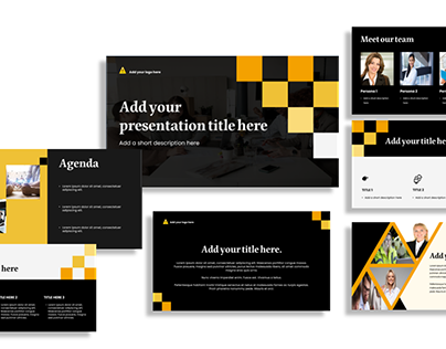 Black and gold powerpoint presentation