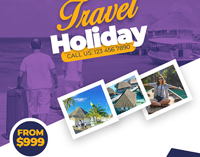 Holiday Travel Promotional Banner for Instagram