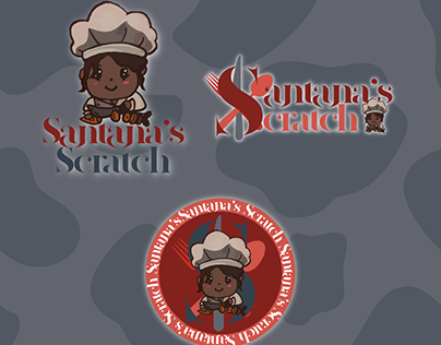 Chef Logo Identity - Santanas Scratch