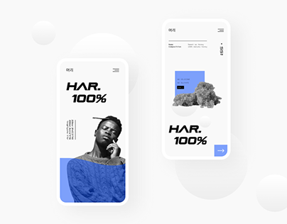 HAR 100% UI design Landing Page