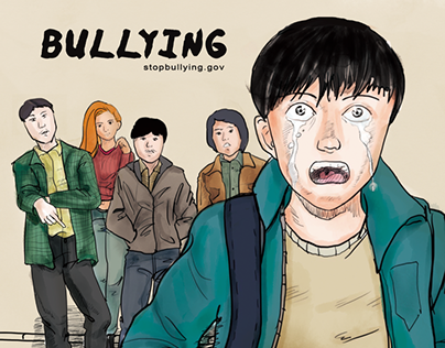 school bullying illustration