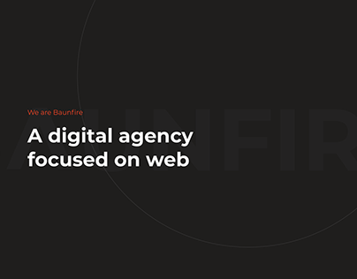 Redesign of digital agency Baunfire.