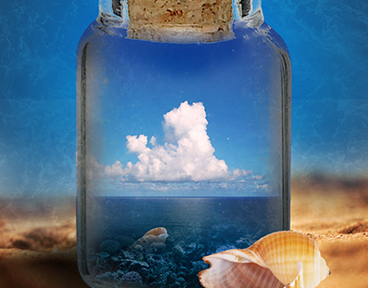 ocean in bottle