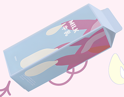 package design for MILK 牛乳