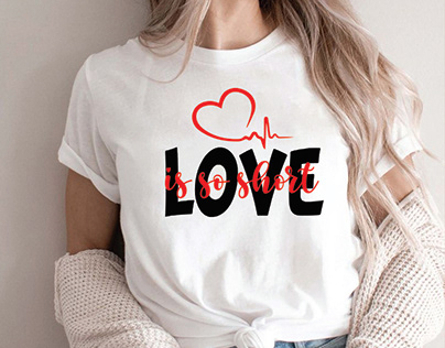 Love motivational typography t-shirt design