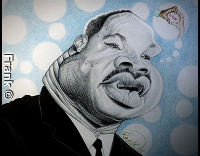Caricature of Martin Luther King