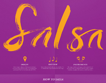 Salsa, Merengue and Cumbia Interactive Posters