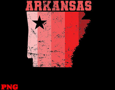 Arkansas State Outline Map USA